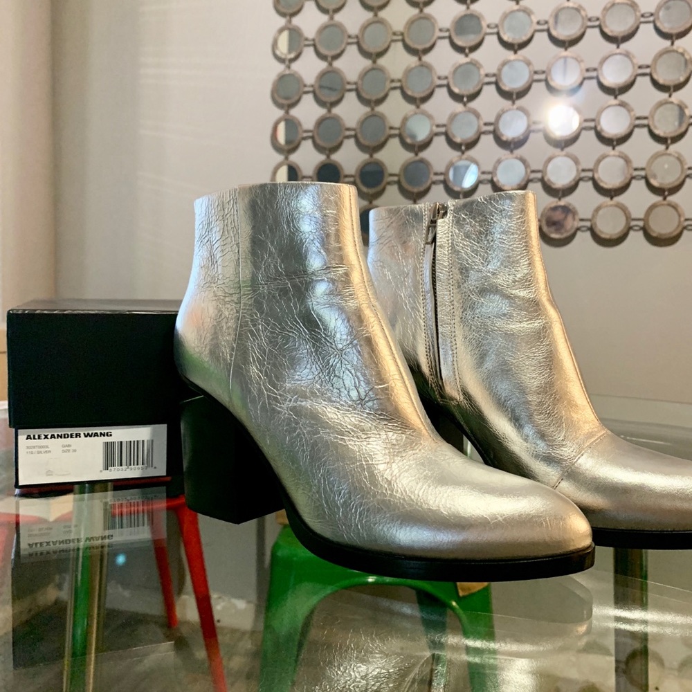 Alexander Wang Silver Gabi Boot